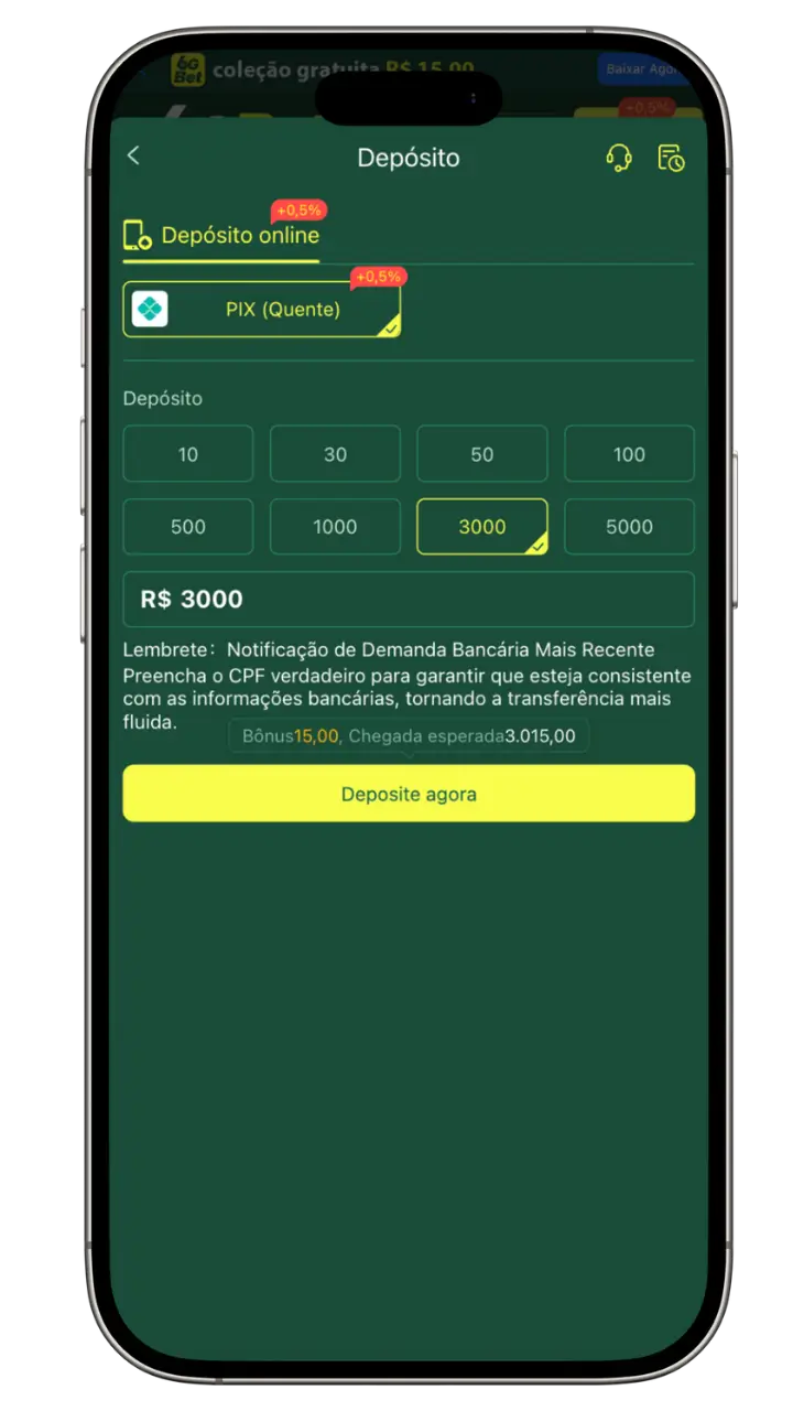 6gbet Depósito