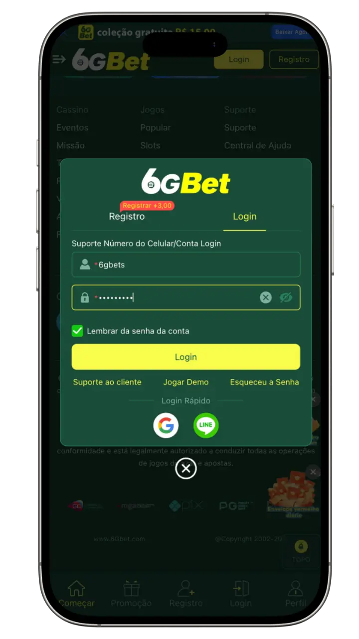 6gbet login