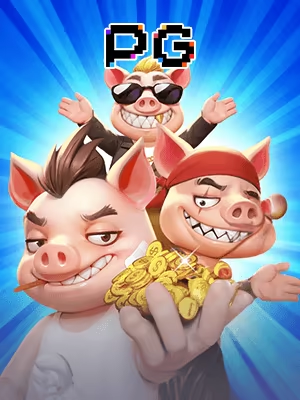 three crazy piggys